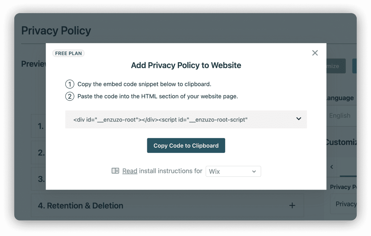 How to Add a Privacy Policy to Wix